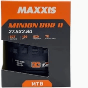 Llanta MAXXIS Minion DHR II Plegable 27.5x2.8 120 TPI 3CT/EXO/TR Negro