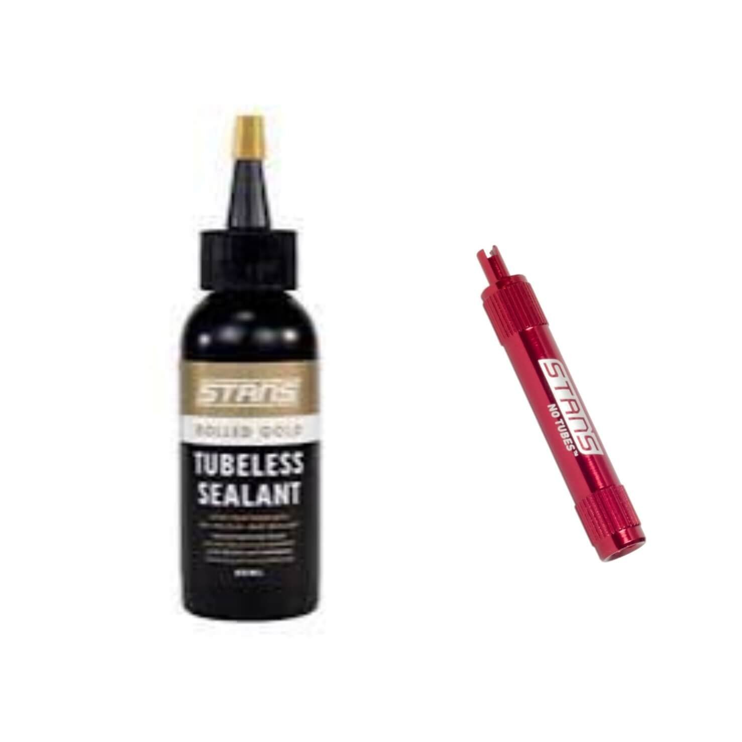 PAQUETE SELLADOR STANS ROLLED GOLD 125 ML. Y LLAVE PARA NUCLEOS